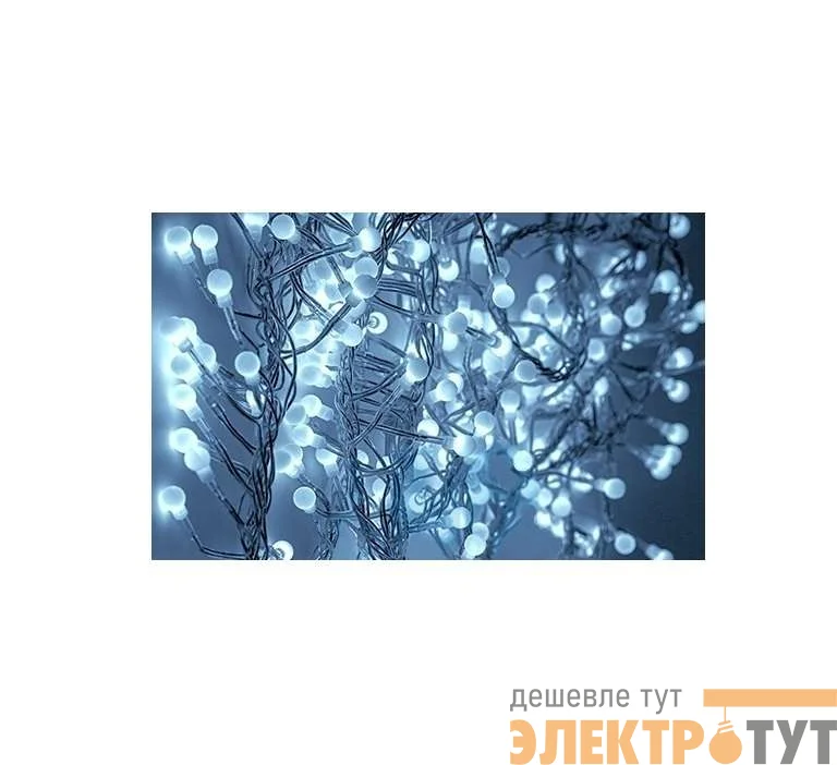 Гирлянда "Мишура LED" 6м 576LED бел. прозр. провод 35Вт 220В IP20 NEON-NIGHT 303-615