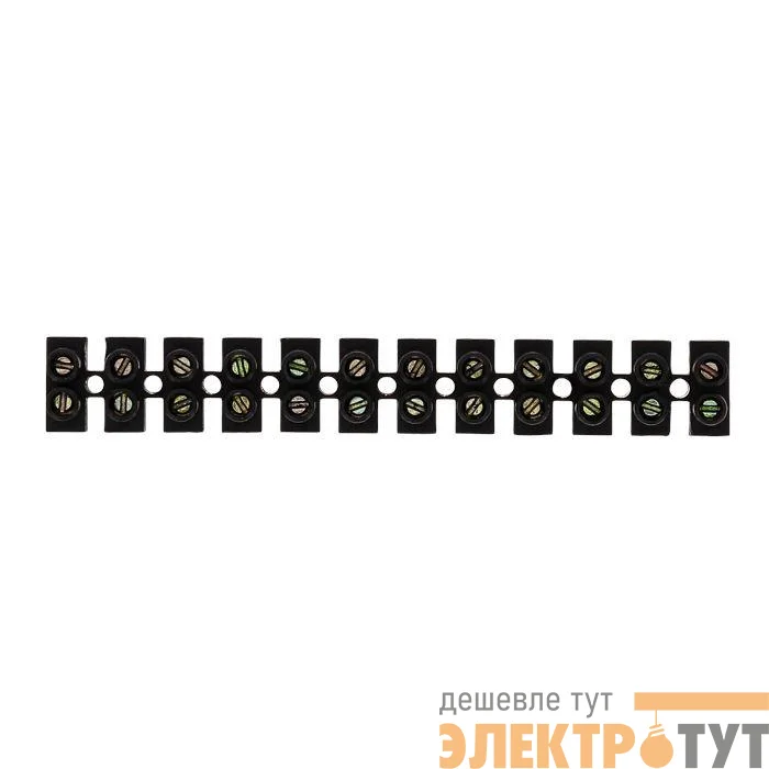 Колодка клеммная 4мм 3А полистирол черн. PROxima EKF plc-KK-4-3-ps-b