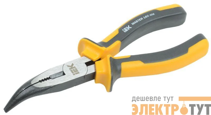 Тонкогубцы изогнутые Master 160мм IEK TCN-1-160