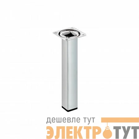 Ножка квадратная нерегулируемая 25х25х200мм метал. никель Tech-Krep/Zitar 151277