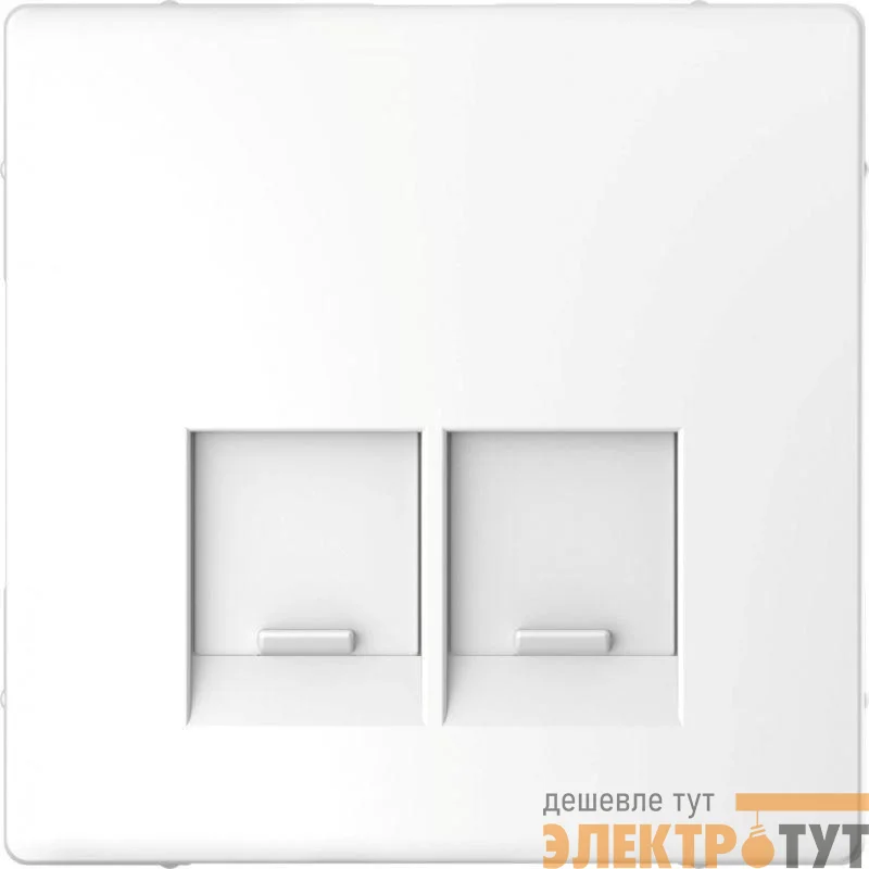 Накладка центральная Merten D-Life для 2мод. разъемов пол. для надписи SE SD бел. лотос SchE MTN4572-6035