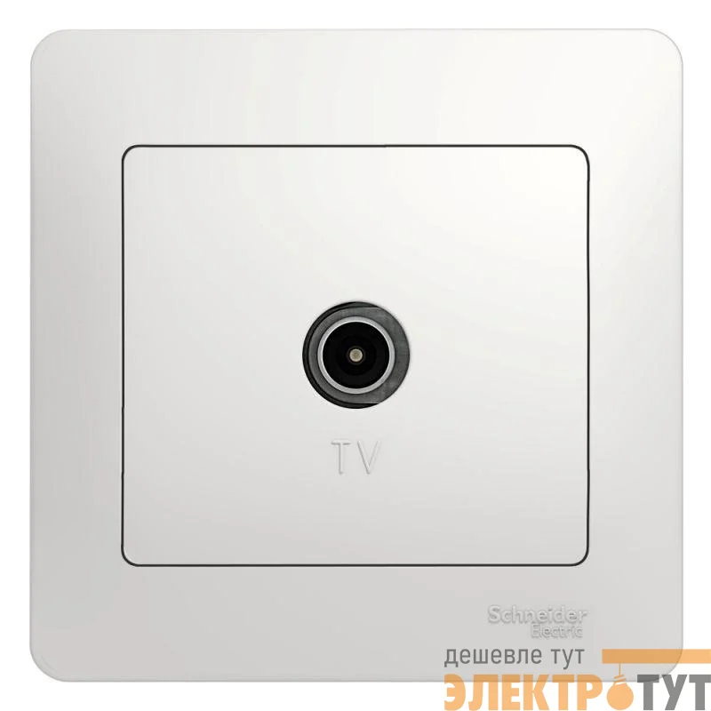 Коннектор TV антены Glossa в сборе бел. SchE GSL000196