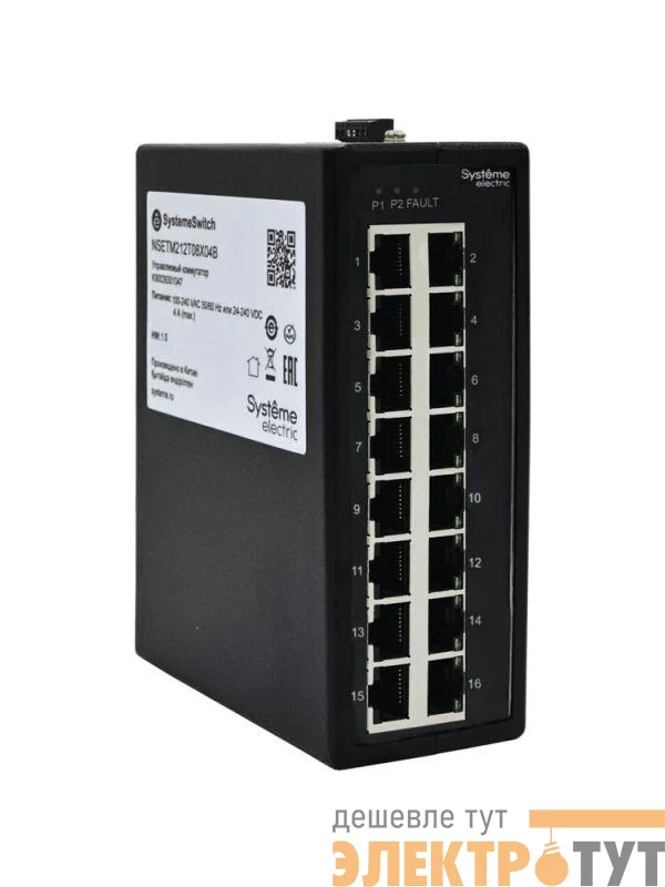 Коммутатор промышленный неуправляемый Ethernet 16х10/100BaseT SE NSETU116T16X00B