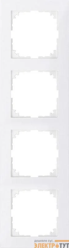 Рамка 4-м M-Pure полярно-бел. SchE MTN4040-3619