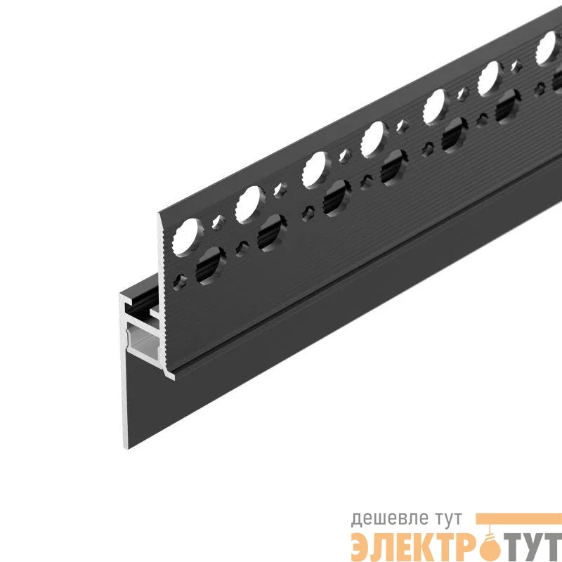 Профиль PLINTUS-FANTOM-H20-2000 BLACK L2000 алюм. Arlight 043618