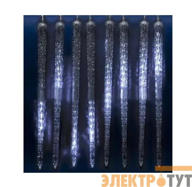 Гирлянда занавес светодиод. ULD-E3005-300/DTK WHITE IP44 ICICLE «Сосульки» UNIEL 11124