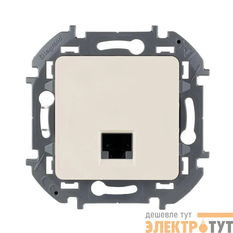 Розетка компьютерная Inspiria RJ45 кат.5E UTP сл. кость Leg 673826