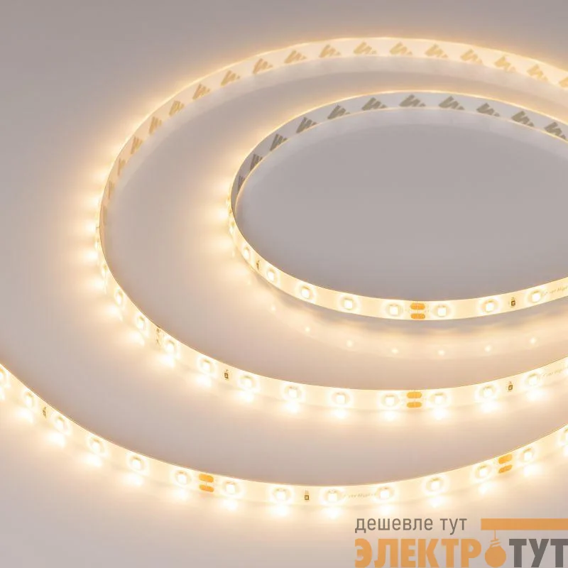 Лента светодиодная RTW-SE-A60-8mm 24В Warm 2700К 4.8Вт/м IP65 2835 герметичная (уп.5м) Arlight 055407
