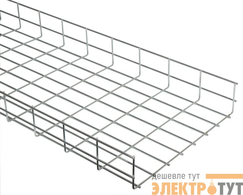 Лоток проволочный усиленный 500х85 L3000 сталь 5мм оцинк. IEK CLWU10-085-500-3