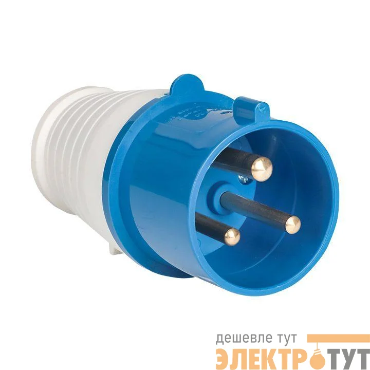 Вилка переносная 023 32А 2P+PE 220В IP44 EKF ps-023-32-220