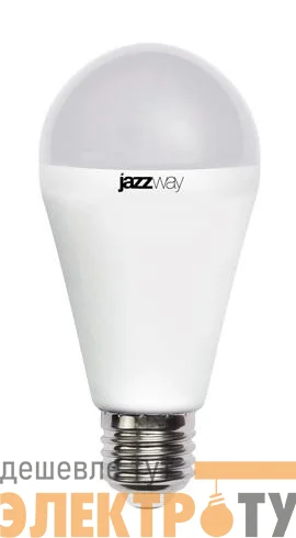 Лампа светодиодная PLED-SP 20Вт A65 5000К холод. бел. E27 230В/50Гц JazzWay 5009462A