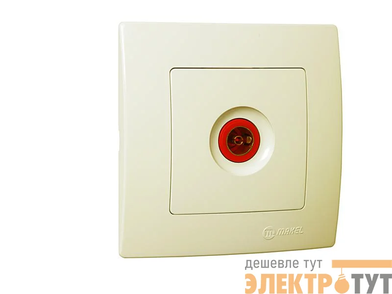 Розетка телевизионная проходная Lillium Makel 32010007