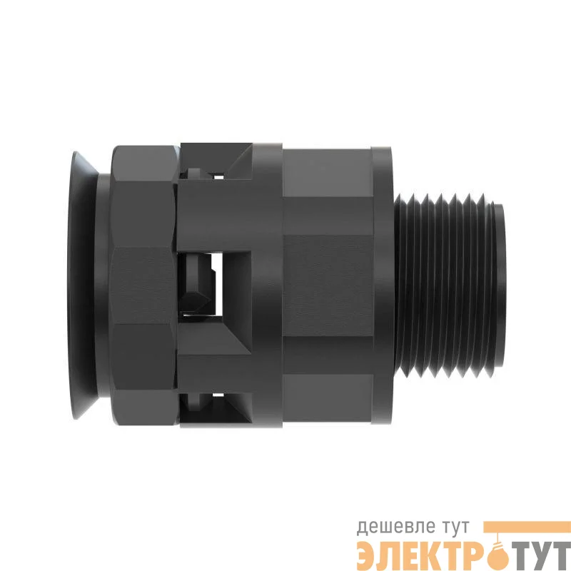 Переходник труба-коробка DN 17мм М20х1.5 полиамид черн. IP66 DKC PAM17M20N
