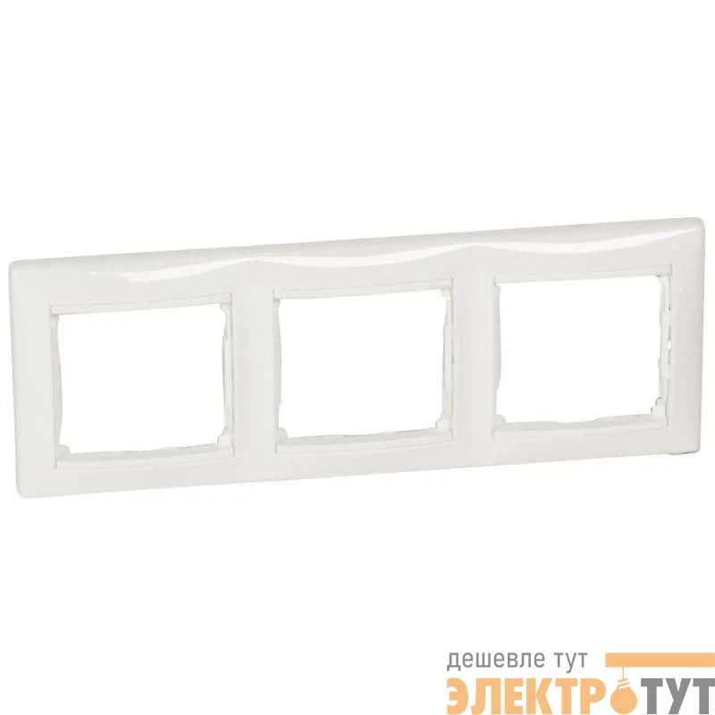 Рамка 3-м Valena горизонт. бел. IEK 774453
