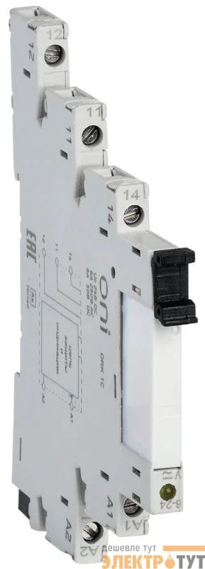 Реле интерфейсное ORK с розеткой 1C 24В DC ONI ORK-1-1C-DC24V