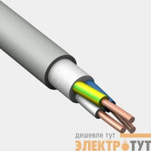 Кабель РУССКИЙ СВЕТ NUM-J 3х1.5 0.66кВ (уп.100м) Конкорд 7892