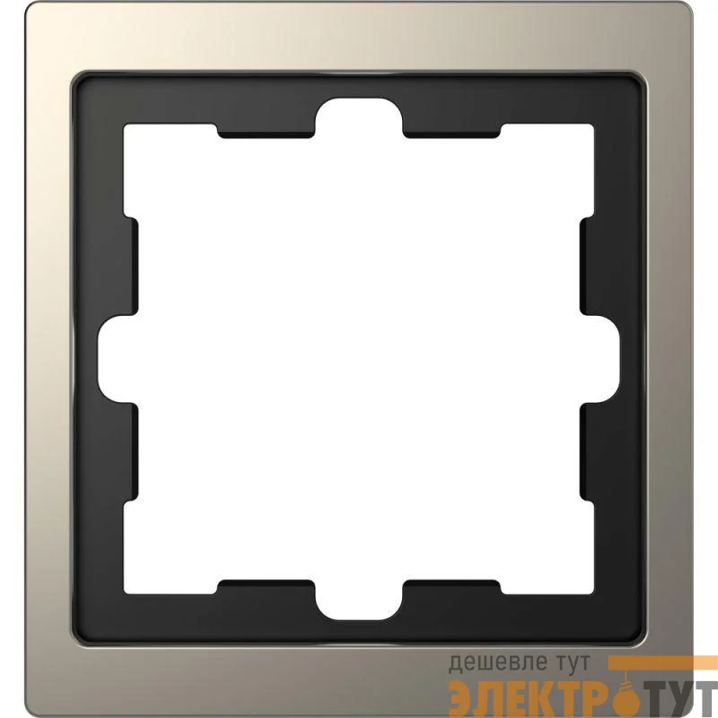 Рамка 1-м Merten D-Life SD никель SchE MTN4010-6550