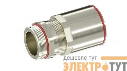 Ввод кабельный взрывозащ. ANR под небронир. кабель в гладкой стальной трубе M20х1.5 D5.5-13мм IP66/68 никелир. латунь DKC 6018ANR20BKM2SB