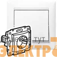 Розетка 1-м СП Valena 16А IP21 2P+E с заземл. немецк. стандарт механизм бел. (DIY-упак.) IEK 694280