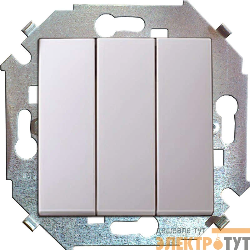 Механизм выключателя 3-кл. СП Simon15 16А IP20 бел. Simon 1591391-030