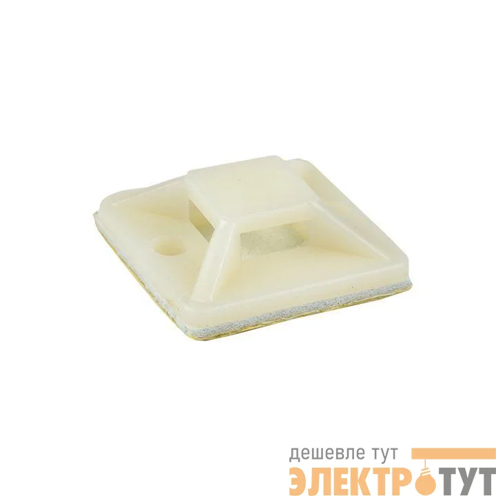 Площадка самоклеящаяся 20х20мм бел. (уп.100шт) EKF plc-20x20