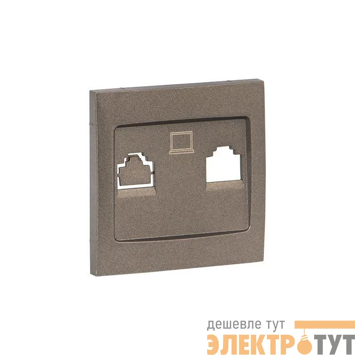 Панель лицевая Валенсия для розетки 1-м RJ-45 графит PROxima EKF ESK01-L-035-60