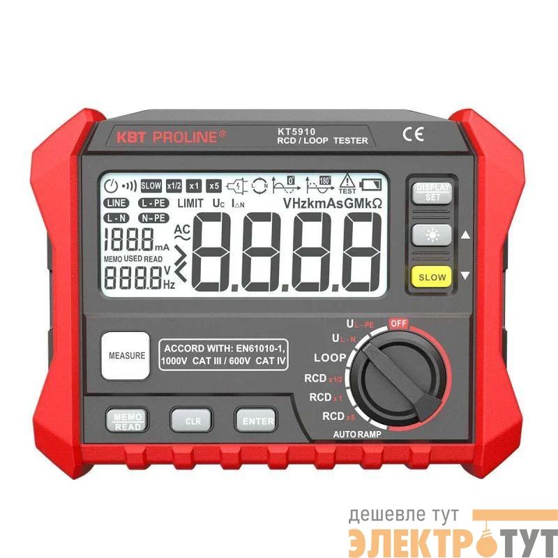 Тестер сопротивления изоляции цифровой KT 5910 PROLINE КВТ 87241