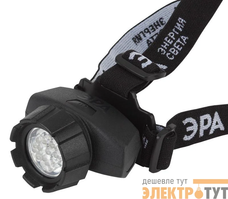 Фонарь GB-604 налобный 18хLED 3хAAA 4 реж. черн. блист. ЭРА Б0031384