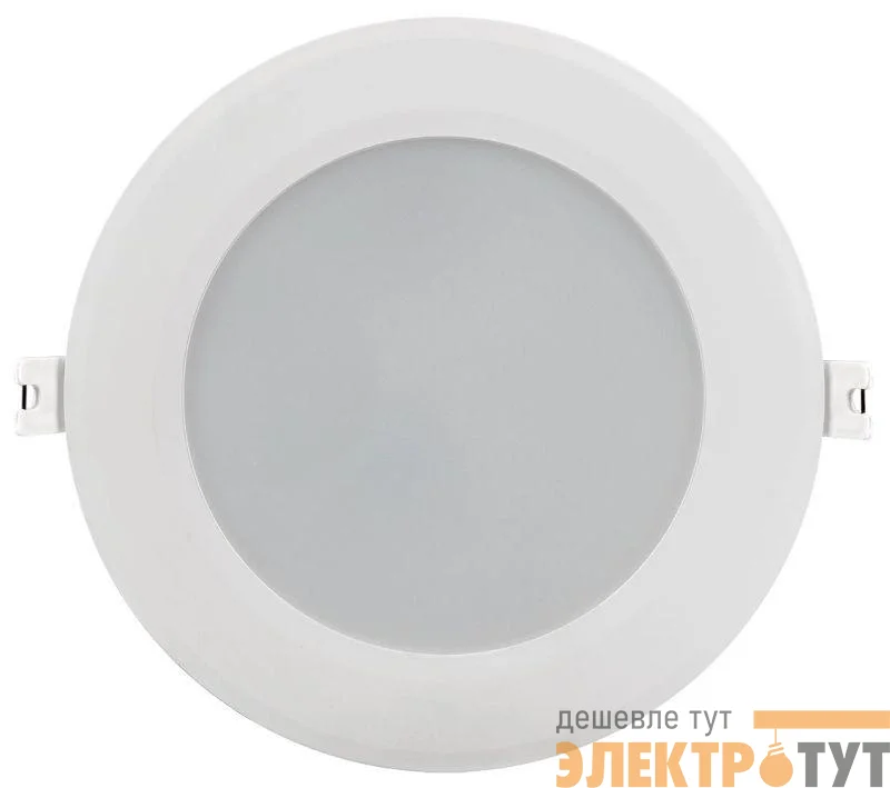 Светильник светодиодный ДВО 1714 12Вт 4000К IP40 даунлайт встраив. круг бел. IEK LDVO0-1714-12-4000-K01