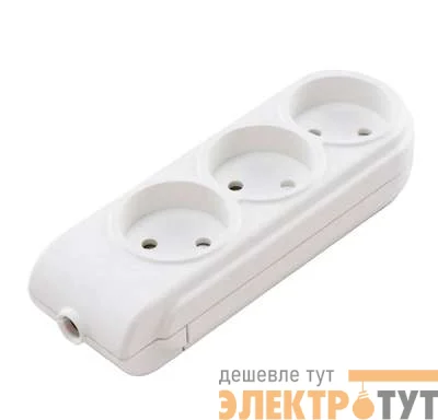 Колодка удлинителя 3-м без заземл. защ. шторки Makel N3010000