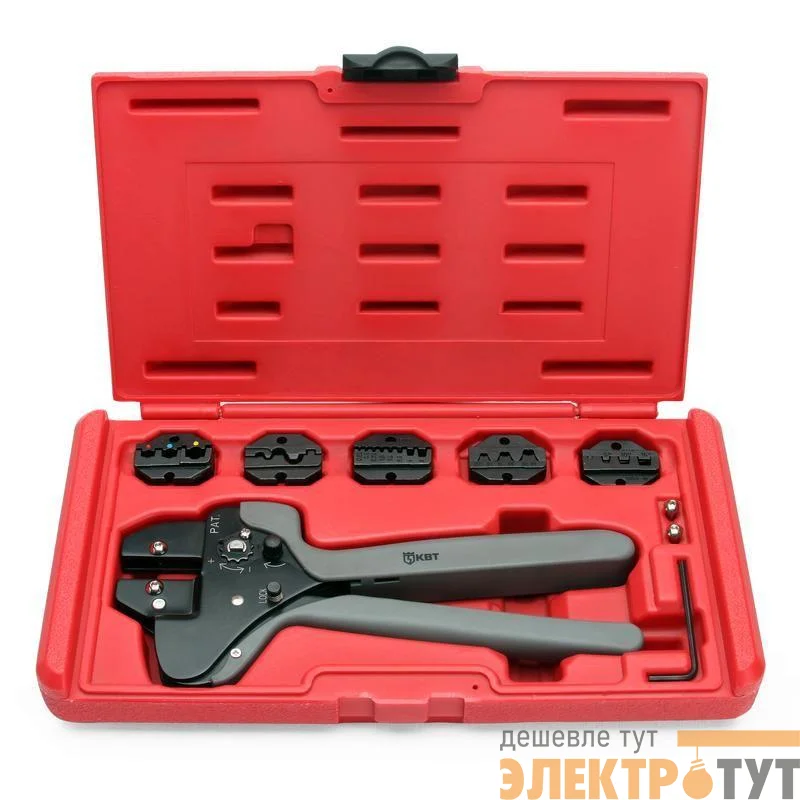 Пресс-клещи с набором матриц CTF КВТ 55922
