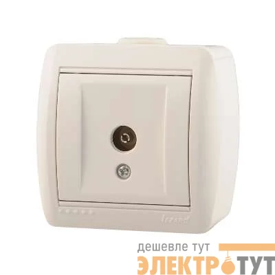 Розетка TV ОП Ната оконечная бел. Lezard 710-0200-130