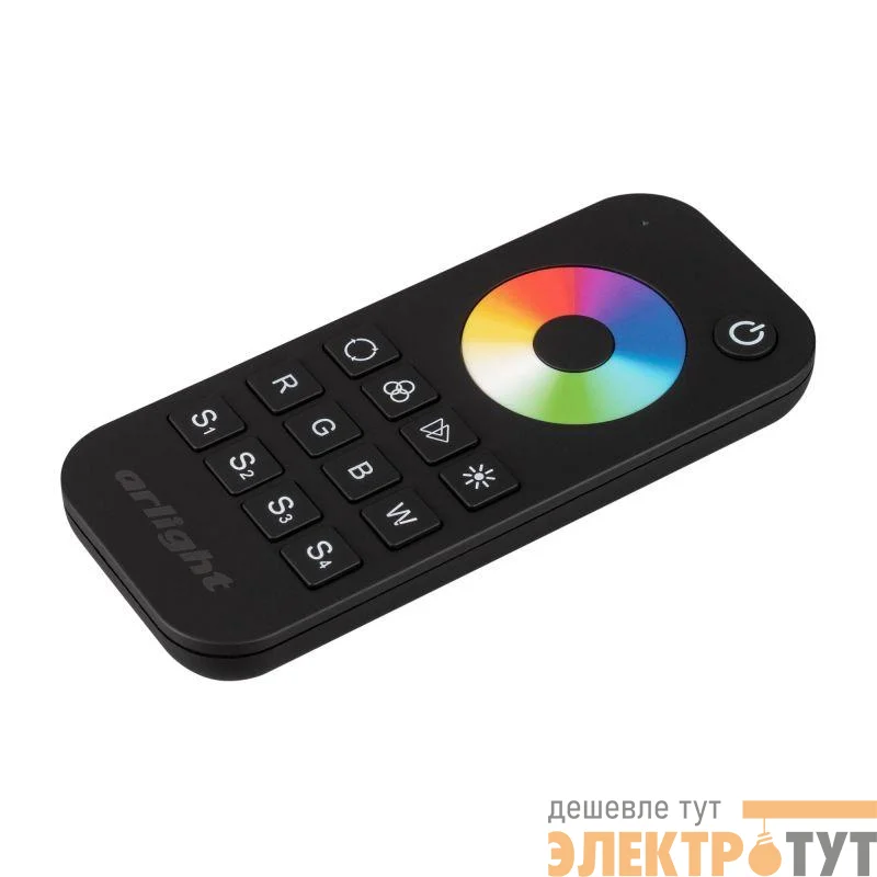 Пульт SMART-R28-RGBW Black (1 зона 2.4G) (IP20 пластик) Arlight 023479
