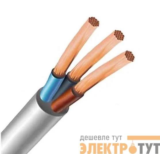 Провод ПВС 3х6 (бухта) (м) ЭлектрокабельНН M0001008