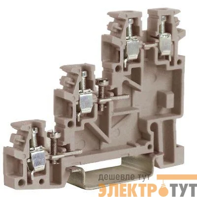 Зажим проходной TTLS.2GR 3-х уровн. 2.5кв.мм для сенсеров сер. DKC ZTL100GR