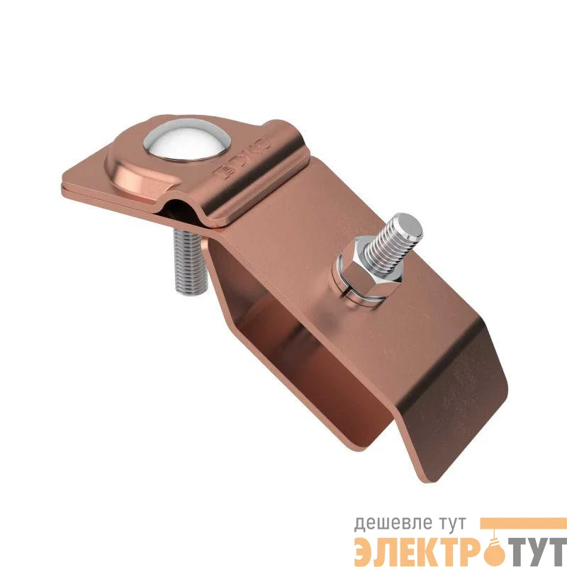 Держатель прутка на водостоке с болтом медь DKC ND2308CU