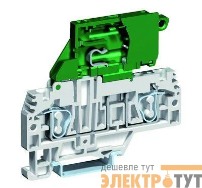 Держатель предохранителя 5х20 пружина 4кв.мм сер. DKC ZHF310GR