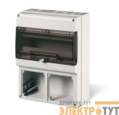 Корпус на 16 модулей и 2 поста с основанием 136х125мм DKC DIS6724216
