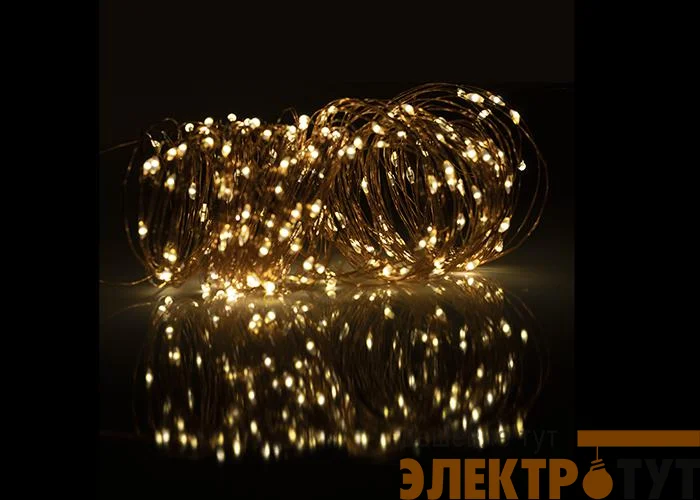 Светильник светодиодный садовый SLR-G03-200Y нить 200 LED желт. на солнечн. батарее ФАZА 5033344