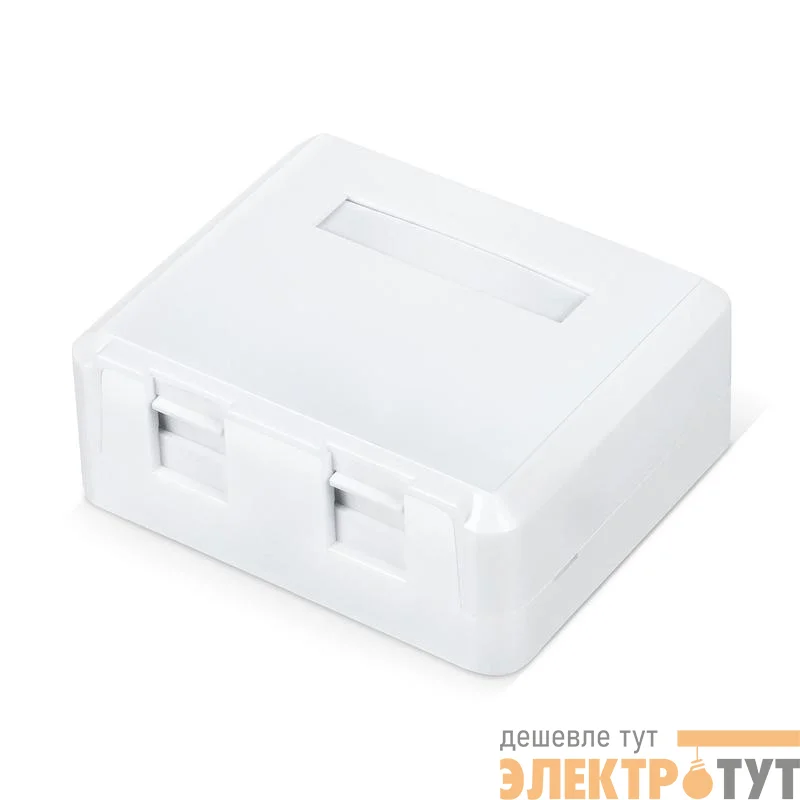 Корпус настенной розетки WR-MB-2 для установки 2-х вставок типа Keystone Jack бел. WRline 505220