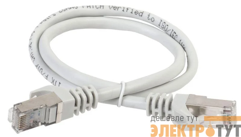 Патч-корд кат.5е FTP 0.5м сер. ITK PC01-C5EF-05M