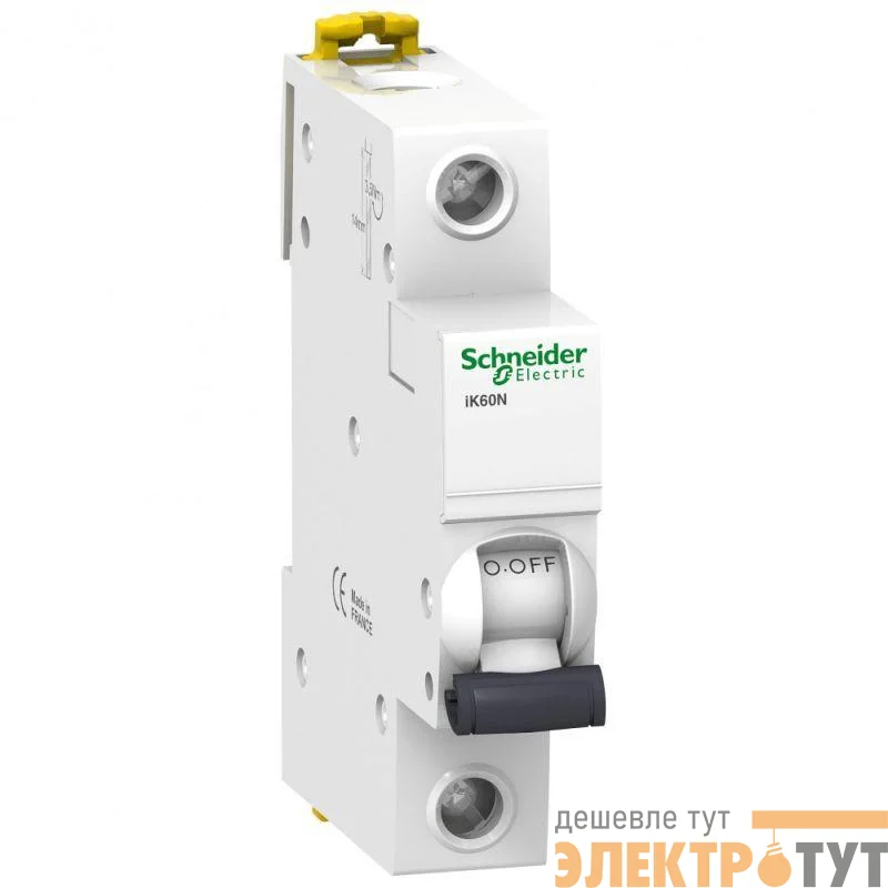 Выключатель автоматический модульный 1п C 13А 6кА iK60 Acti9 SchE A9K24113