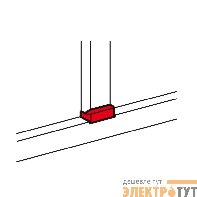 Отвод плоский для односекционных кабель-каналов DLP 50х105 - ширина профиля 80 Leg 010739