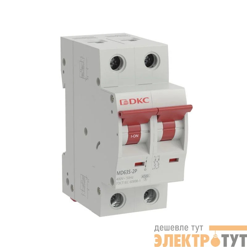 Выключатель автоматический модульный 2п C 32А 4.5кА YON max MD63S YON MD63S-2PC32