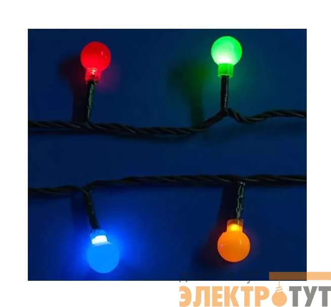 Гирлянда светодиодная "Разноцветные шарики" ULD-S0540-060/DGA MULTI IP20 COLORBALLS 60LED 5.4м Uniel 07928
