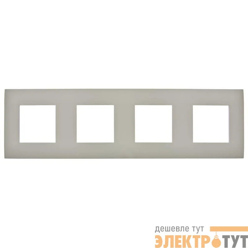 Рамка 4-м SKANDY SK-F01B беж. IEK SK-M42-K10