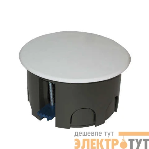 Коробка распределительная СП 80х45мм для гипсокартона пластик. лапки крышка защелкивающаяся Epplast 185250