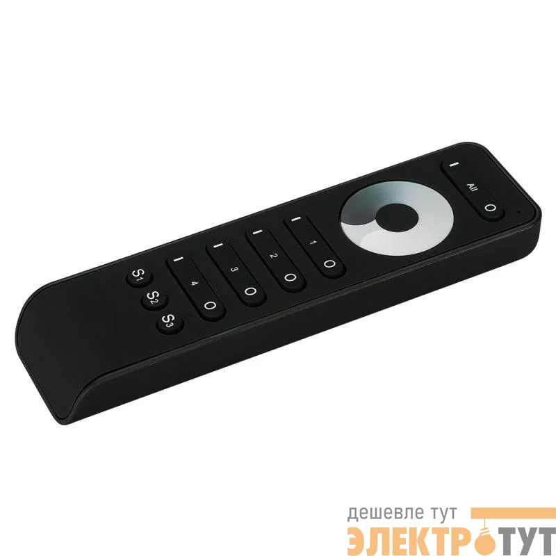 Пульт SMART-R33-DIM Black (4 зоны 2.4G) (IP20 пластик) Arlight 025030