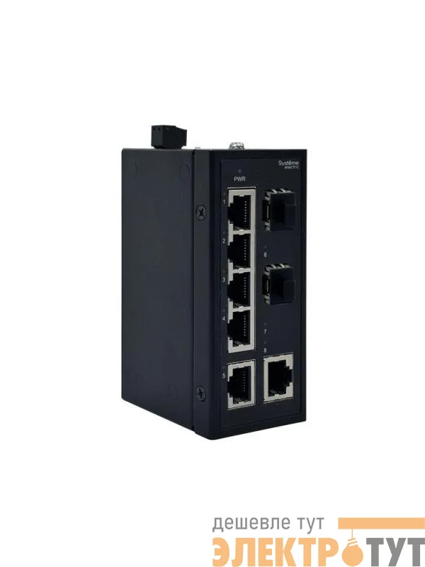 Коммутатор промышленный неуправляемый Ethernet 6х10/100BaseT 2х100BaseX SFP SE NSETU108T06X02B