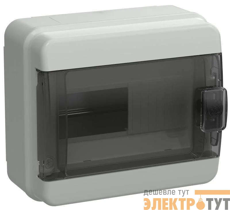 Корпус КМПн-8 TEKFOR IP65 черн. прозр. дверь пластик. IEK TF5-KP72-N-08-65-K03-K02
